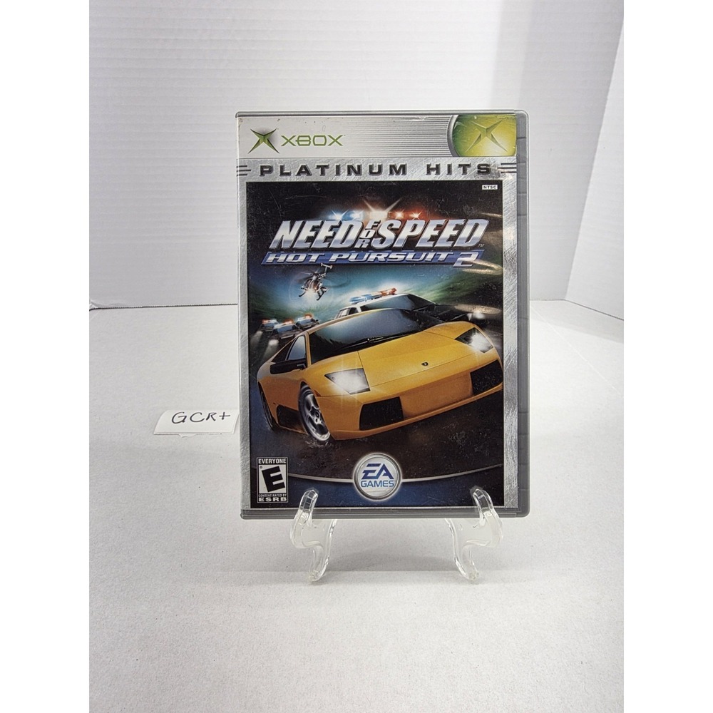 Need for Speed: Hot Pursuit 2 Platinum Hits (Microsoft Xbox, 2003) CIB